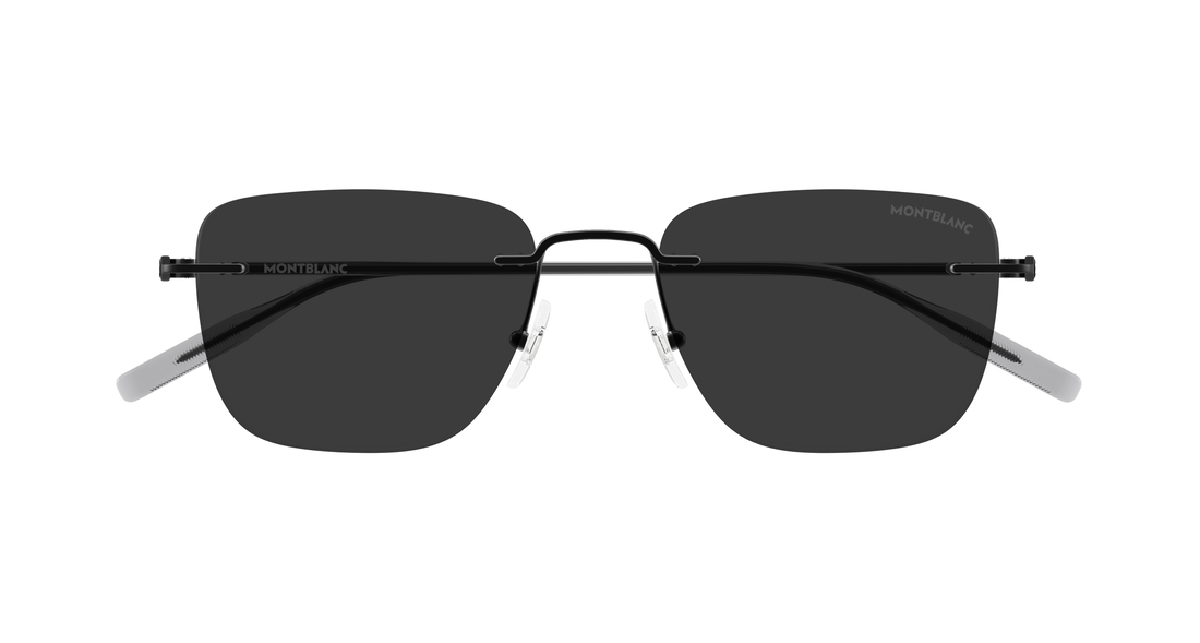 Sonnenbrillen montblanc mb0470s 001 negro rectangular / squared masculino größe 54mm - Detailansicht