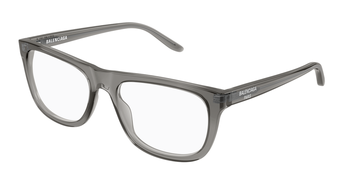 Dioptrijske naočale balenciaga bb0498o 004 gris rectangular / squared masculino veličina 56mm - Glavni prikaz