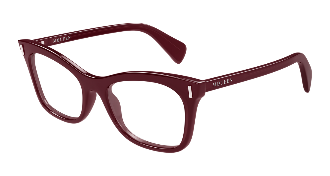 Brillen alexander mcqueen am0552o 003 burdeos cat eye femenino größe 53mm - Hauptansicht