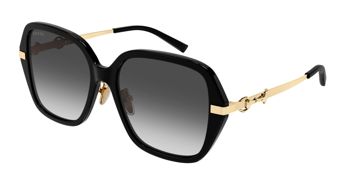 Óculos de sol gucci gg2055sa 001 negro rectangular / squared femenino tamanho 57mm - Vista principal