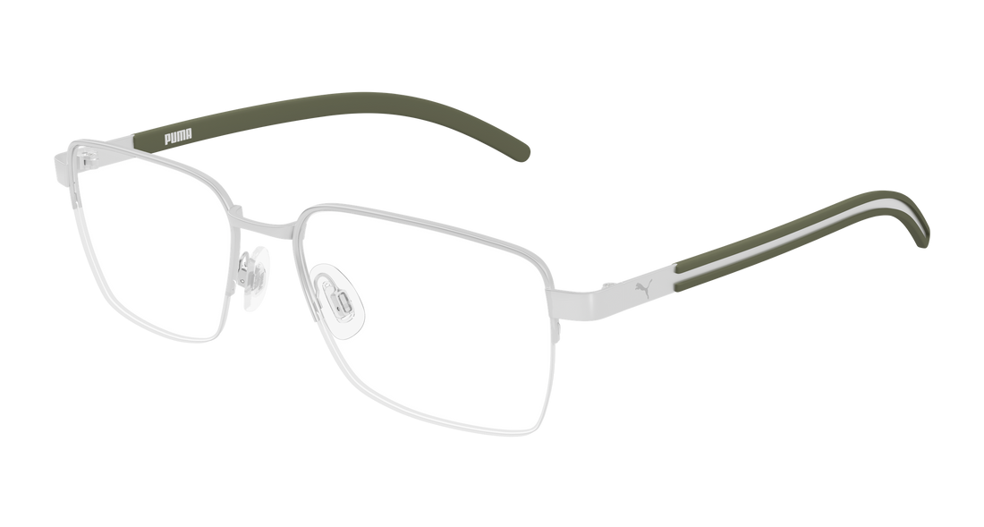 Lunettes de vue puma pu0551o 004 plateado rectangular / squared masculino taille 55mm - Vue principale