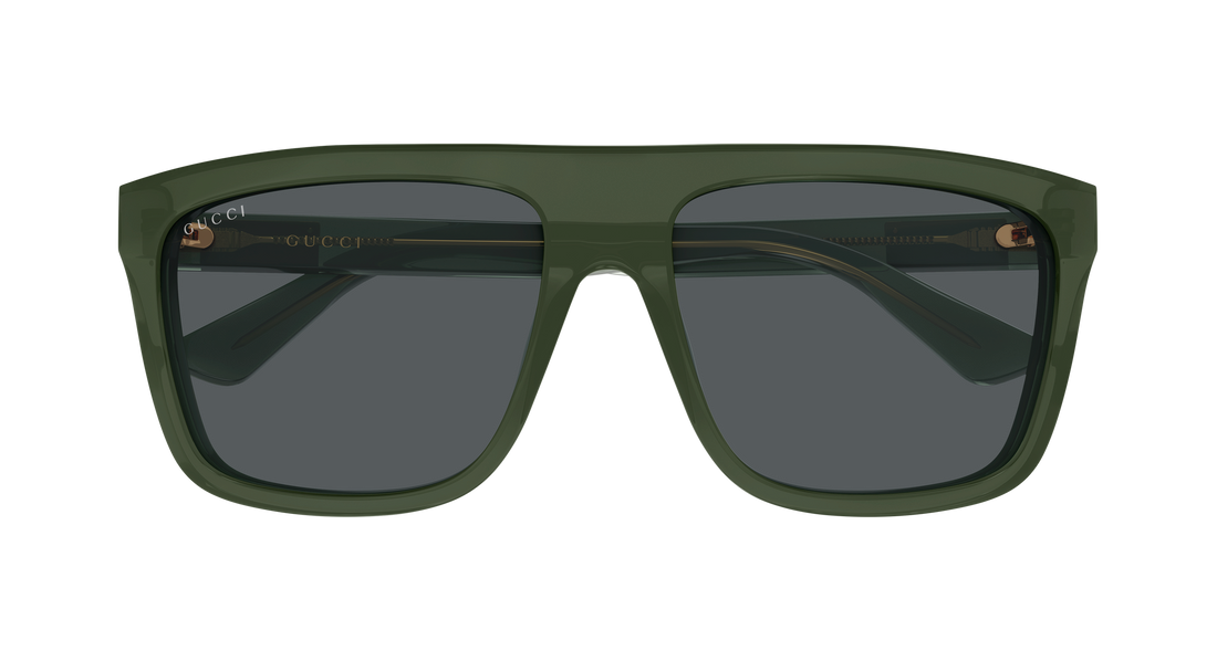 Solbriller gucci gg0748s 011 verde rectangular / squared masculino størrelse 59mm - Detaljeret visning