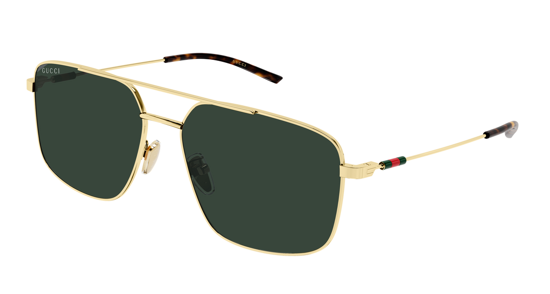 Óculos de sol gucci gg2096sa 002 dorado rectangular / squared masculino tamanho 59mm - Vista principal