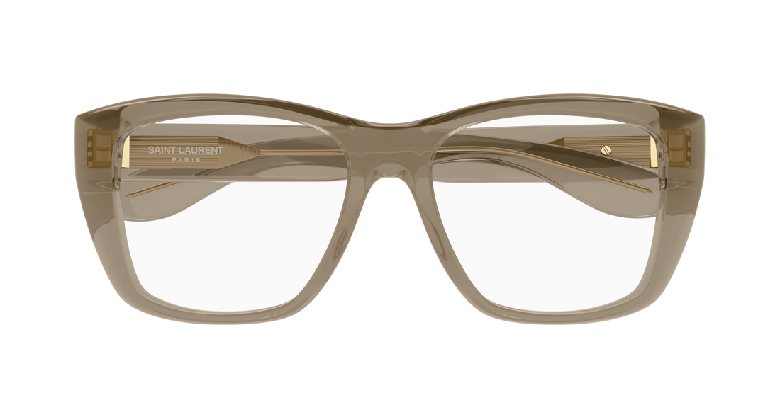 Óculos graduados saint laurent sl 925 003 marron cat eye femenino tamanho 54mm - Vista de detalhe
