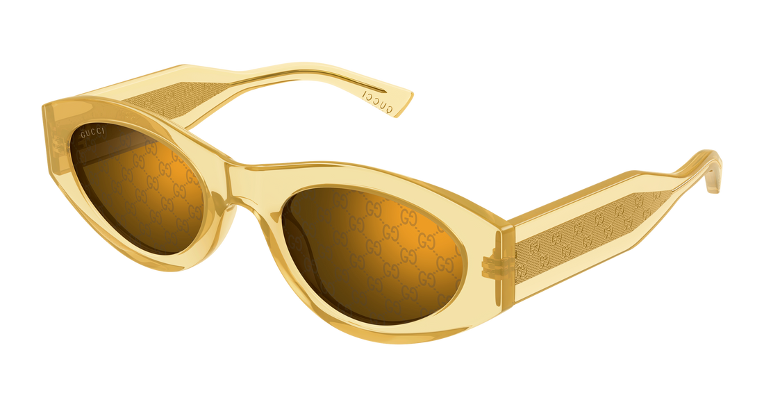 Lunettes de soleil gucci gg2065s 004 amarillo round/oval/panthos femenino taille 52mm - Vue principale