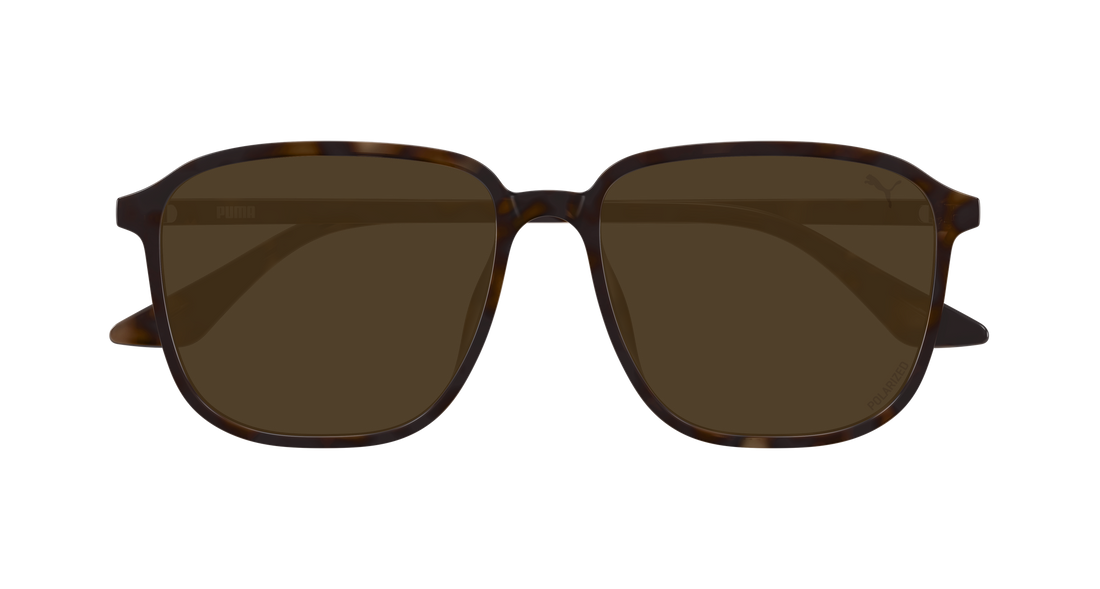 Sunglasses puma pu0525sa 004 havana rectangular / squared masculino size 58mm - Detailed view