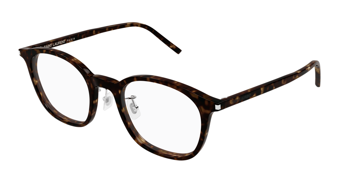Óculos graduados saint laurent sl 893/j 002 havana round/oval/panthos unisex tamanho 51mm - Vista principal