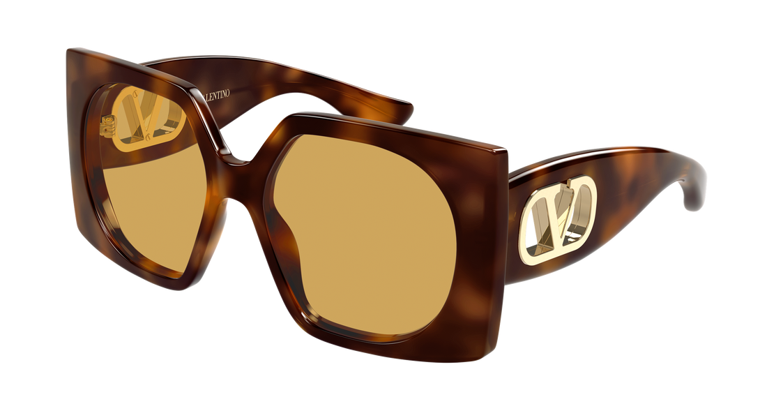 Sunglasses valentino vg0002s 002 havana rectangular / squared femenino size 55mm - Main view