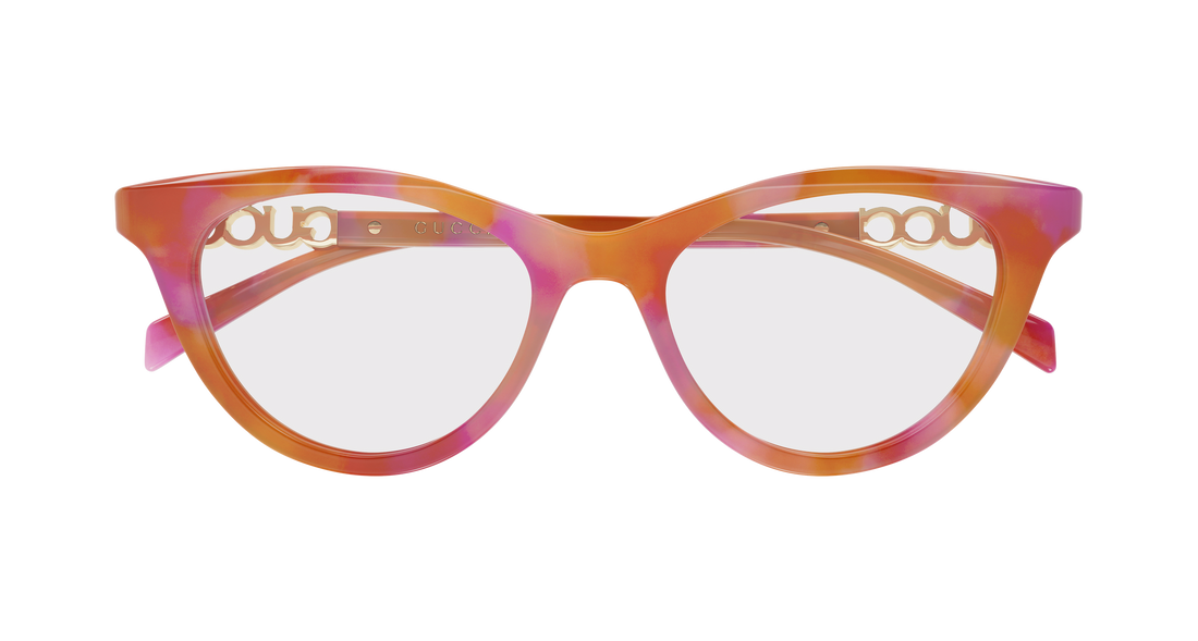 Occhiali da vista gucci gg2034o 004 havana cat eye femenino taglia 50mm - Vista dettagliata