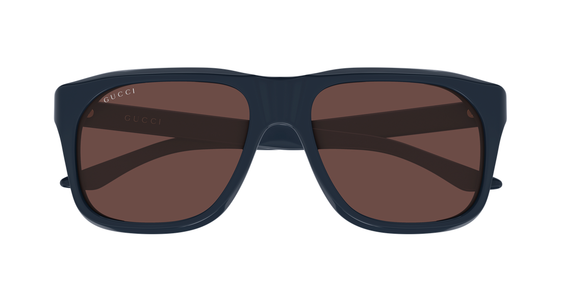 Lunettes de soleil gucci gg2077s 004 azul rectangular / squared masculino taille 55mm - Vue détaillée