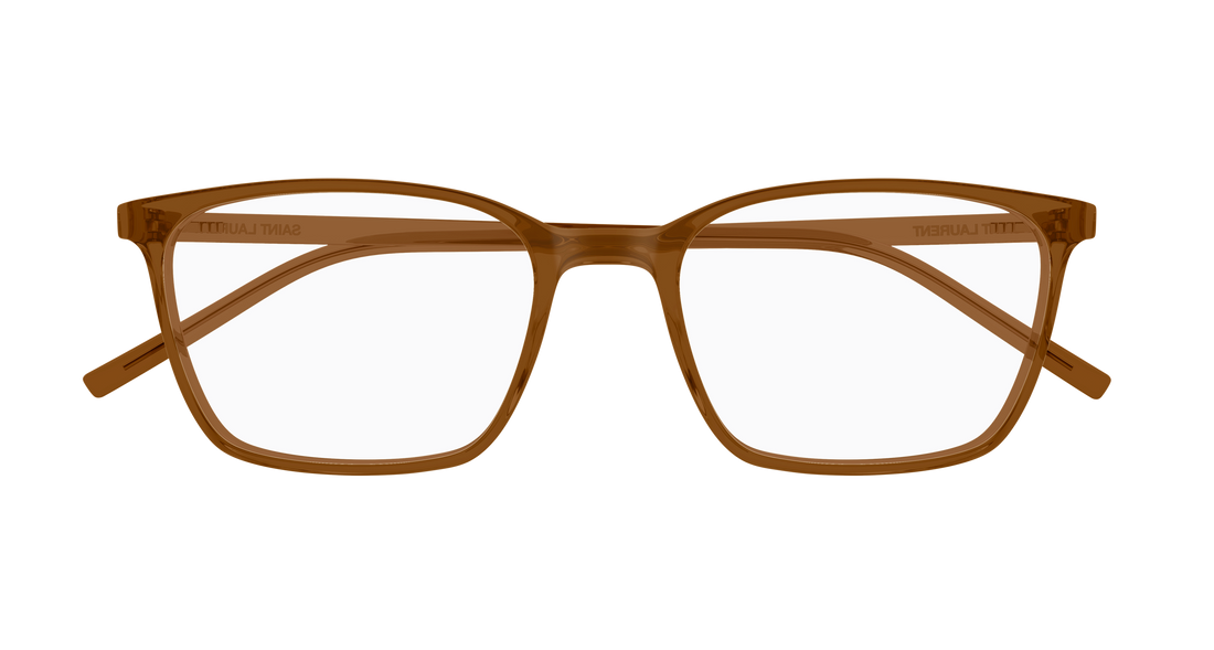 Lunettes de vue saint laurent sl 885 006 marron rectangular / squared unisex taille 53mm - Vue détaillée