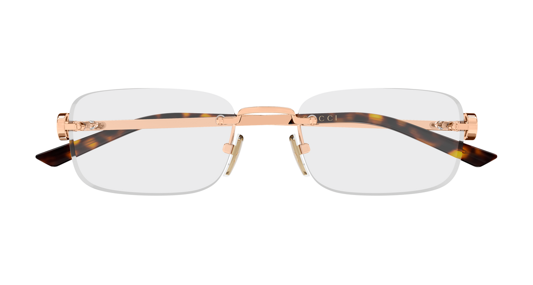 Briller gucci gg2231o 003 dorado rectangular / squared femenino størrelse 55mm - Detaljeret visning