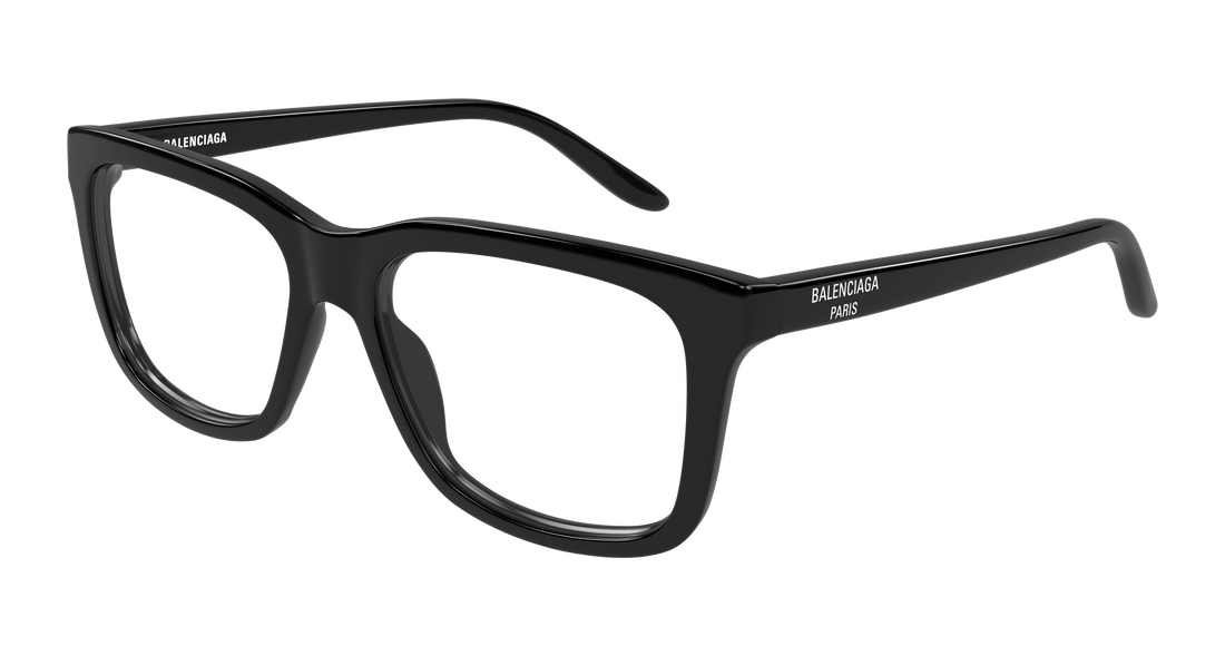 Óculos graduados balenciaga bb0530o 001 negro rectangular / squared masculino tamanho 55mm - Vista principal