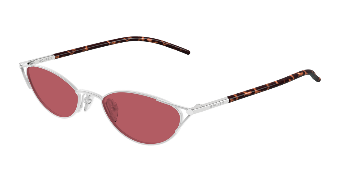 Sunglasses alexander mcqueen am0563s 003 plateado cat eye femenino size 50mm - Main view