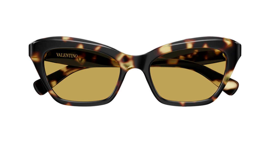 Occhiali da sole valentino vg0009s 002 havana cat eye femenino taglia 52mm - Vista dettagliata