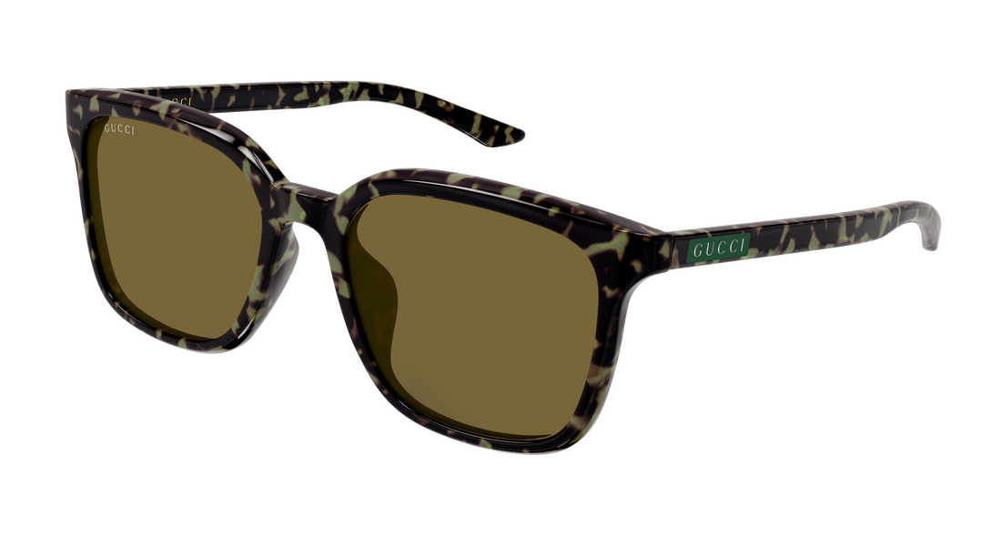 Occhiali da sole gucci gg2080sk 003 havana rectangular / squared masculino taglia 55mm - Vista principale