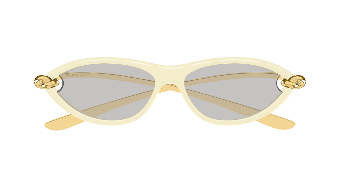 Gafas de sol bottega veneta bv1390s 007 beige cat eye femenino talla 56mm - Vista de detalle