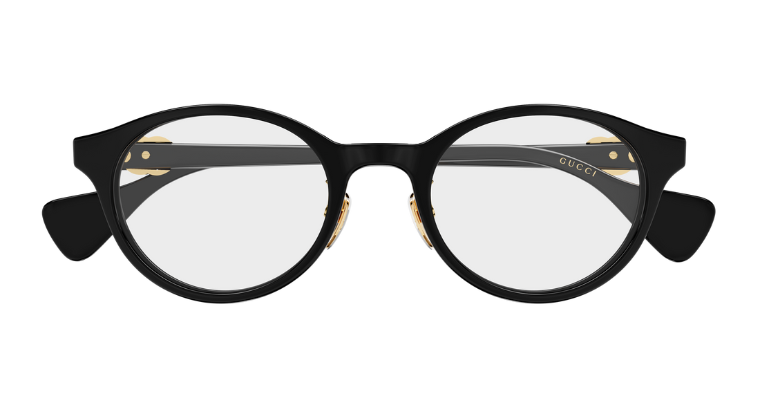 Lunettes de vue gucci gg2262oj 001 negro round/oval/panthos femenino taille 49mm - Vue détaillée