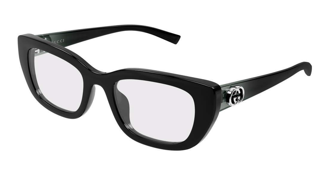 Occhiali da vista gucci gg2027o 001 negro cat eye femenino taglia 52mm - Vista principale