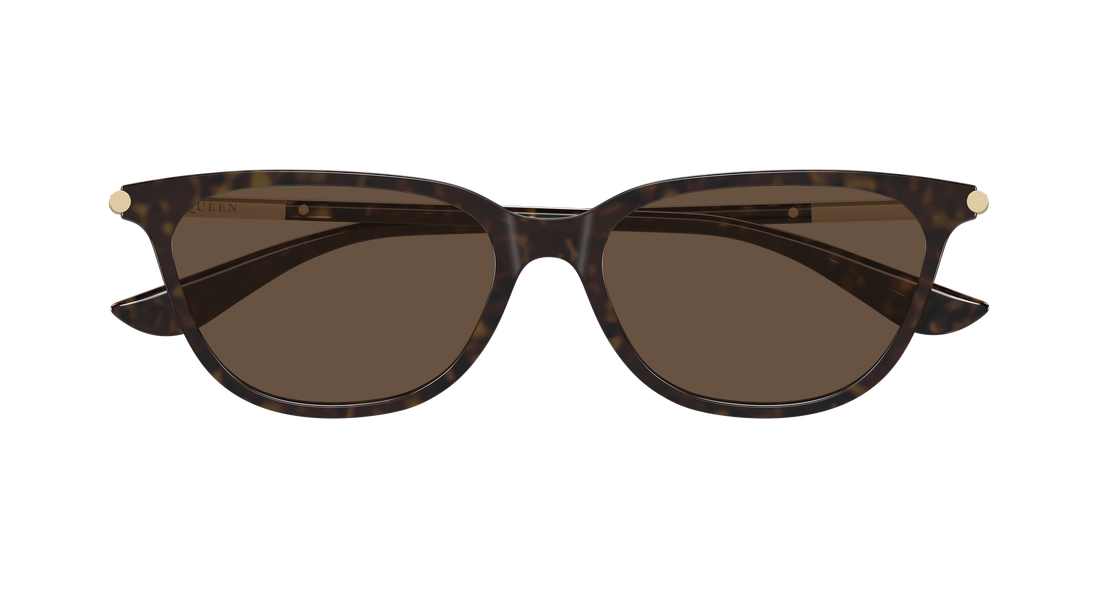 Sunglasses alexander mcqueen am0553s 002 havana cat eye femenino size 54mm - Detailed view