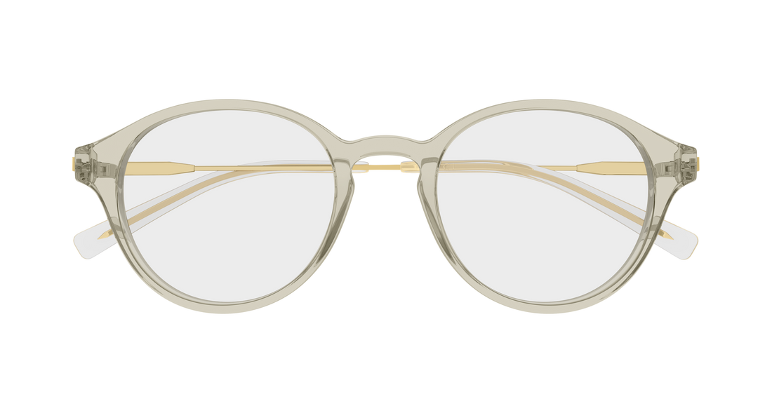 Lunettes de vue gucci gg2253o 004 verde round/oval/panthos masculino taille 49mm - Vue détaillée