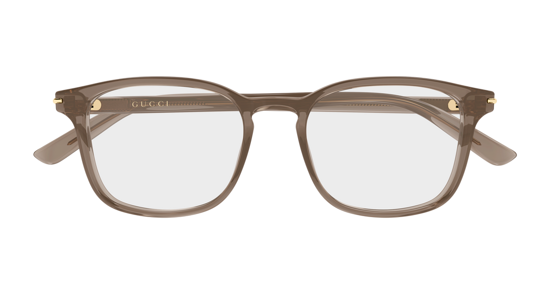Brillen gucci gg2129o 003 marron rectangular / squared masculino größe 52mm - Detailansicht