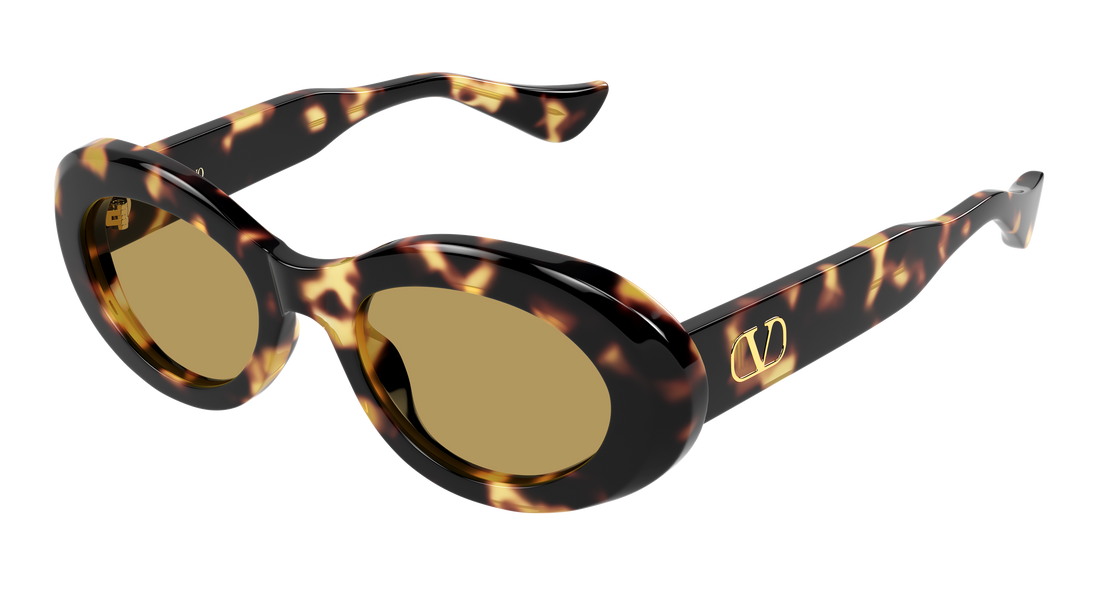 Occhiali da sole valentino vg0057s 002 havana round/oval/panthos femenino taglia 50mm - Vista principale