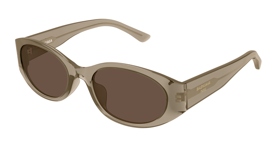 Solbriller balenciaga bb0369sk 006 marron round/oval/panthos femenino størrelse 55mm - Hovedvisning