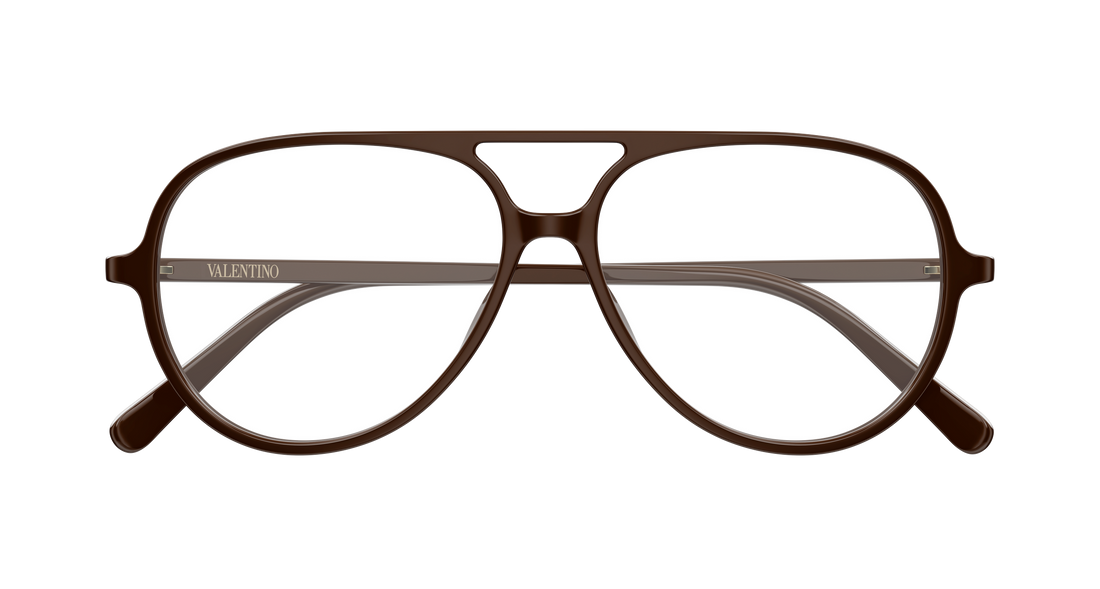 Glasögon valentino vg0023o 006 marron round/oval/panthos femenino storlek 56mm - Detaljvy