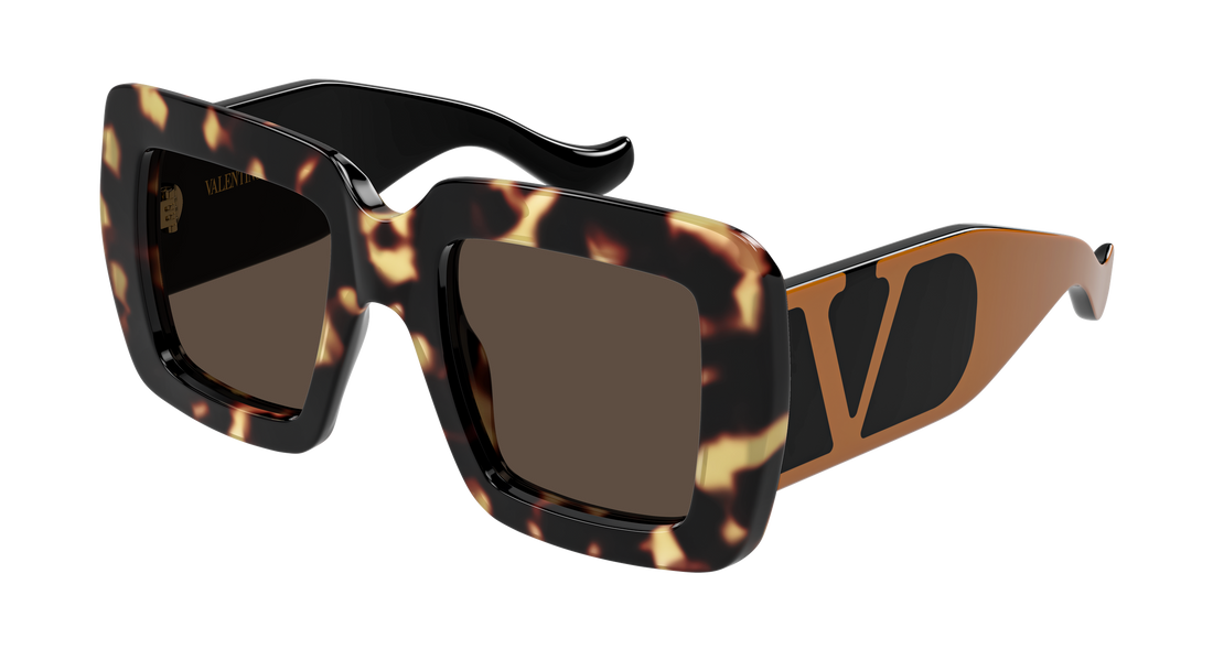 Occhiali da sole valentino vg0056s 002 havana rectangular / squared femenino taglia 51mm - Vista principale