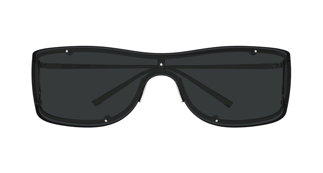 Óculos de sol saint laurent sl 807 002 negro mask unisex tamanho 99mm - Vista de detalhe