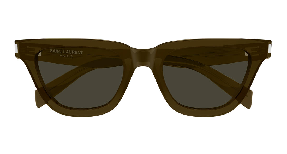 Óculos de sol saint laurent sl 462 sulpice 021 marron cat eye femenino tamanho 53mm - Vista de detalhe