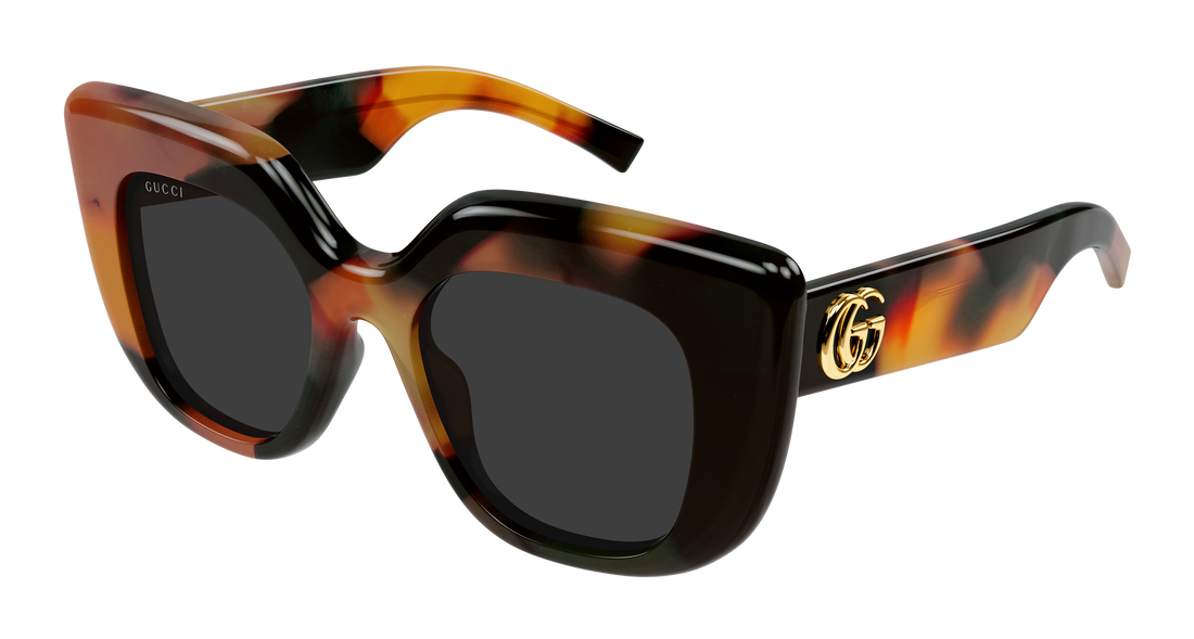 Lunettes de soleil gucci gg2030s 002 havana rectangular / squared femenino taille 50mm - Vue principale