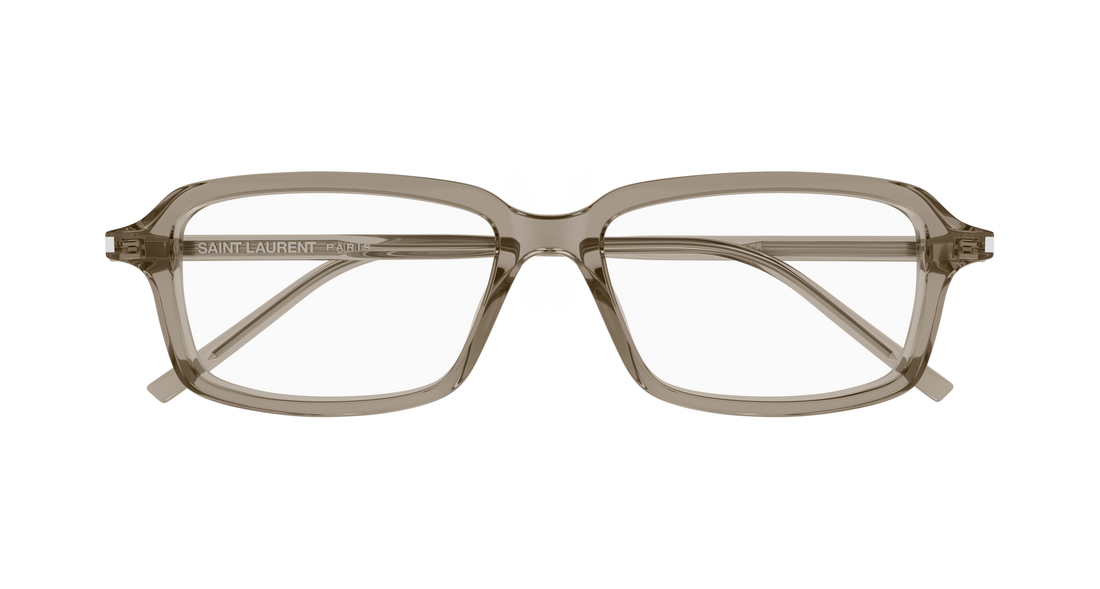 Occhiali da vista saint laurent sl 938 opt 009 marron rectangular / squared masculino taglia 55mm - Vista dettagliata