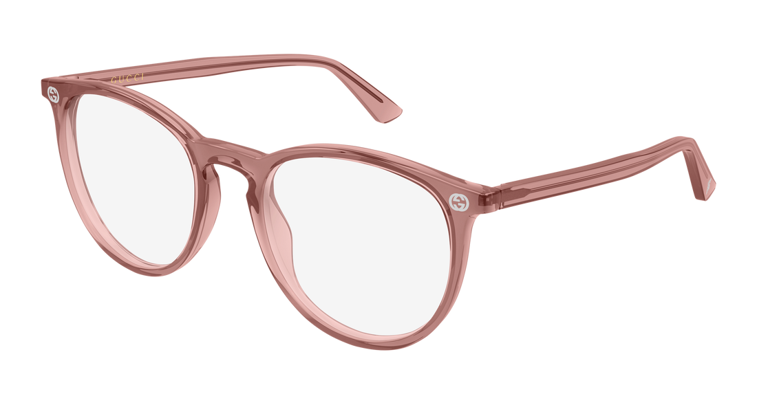 Occhiali da vista gucci gg0027o 019 rosa round/oval/panthos femenino taglia 50mm - Vista principale