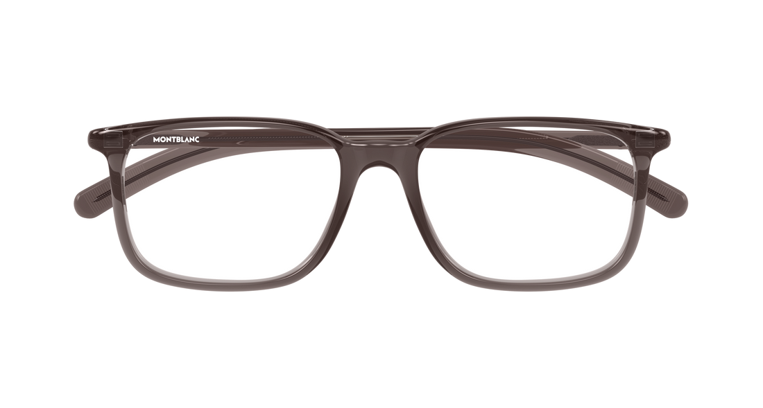 Occhiali da vista montblanc mb0328o 006 marron rectangular / squared masculino taglia 54mm - Vista dettagliata