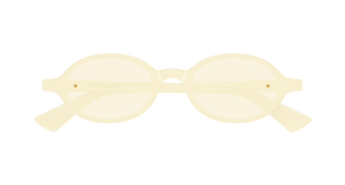 Lunettes de soleil bottega veneta bv1388s 008 beige round/oval/panthos unisex taille 47mm - Vue détaillée