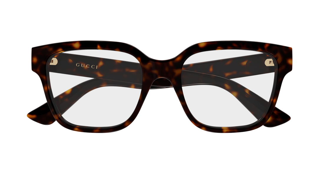 Lunettes de vue gucci gg2193o 002 havana rectangular / squared femenino taille 53mm - Vue détaillée