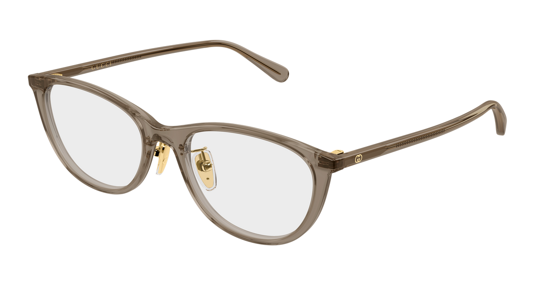 Lunettes de vue gucci gg2261oj 004 marron cat eye femenino taille 53mm - Vue principale