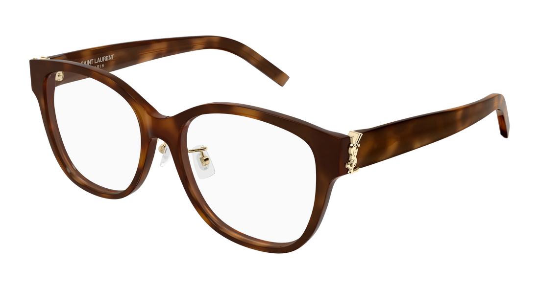 Óculos graduados saint laurent sl m168/f 003 havana cat eye femenino tamanho 55mm - Vista principal