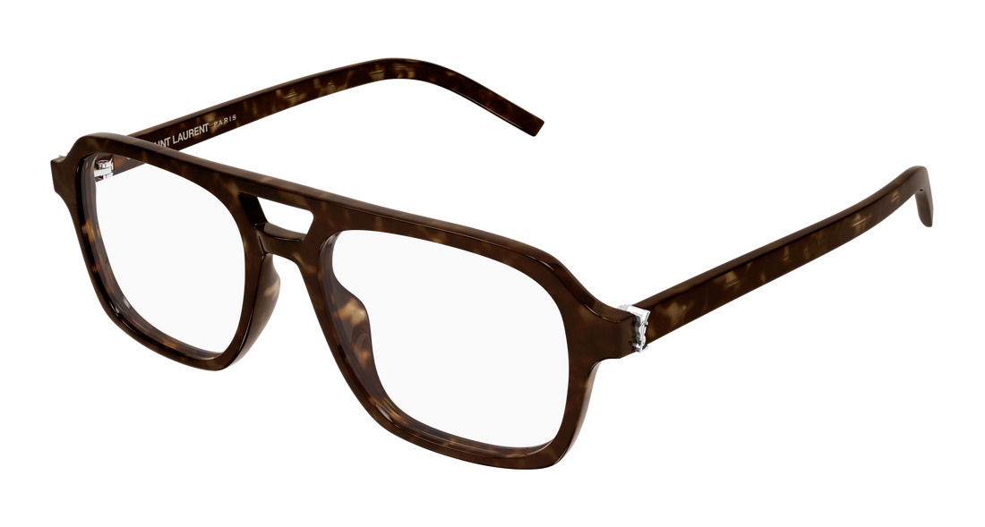 Óculos graduados saint laurent sl m179 002 havana pilot/navigator femenino tamanho 53mm - Vista principal