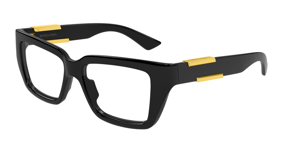 Óculos graduados bottega veneta bv1455o 001 negro rectangular / squared femenino tamanho 52mm - Vista principal