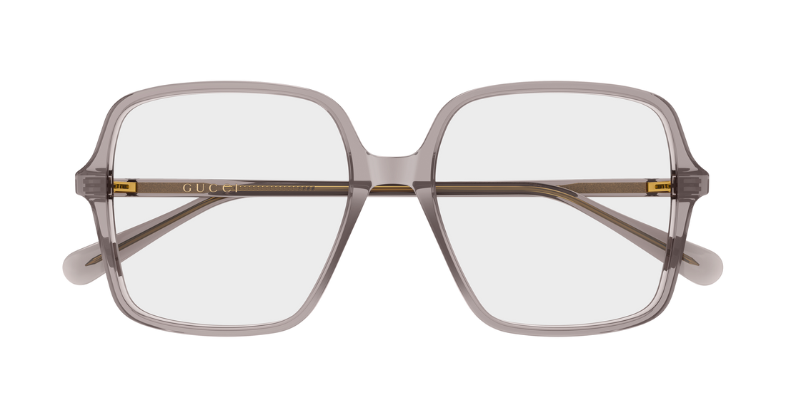 Brillen gucci gg1003o 012 gris rectangular / squared femenino größe 53mm - Detailansicht