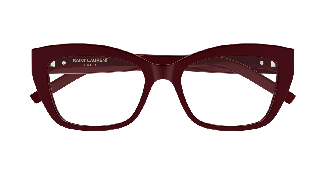 Gafas graduadas saint laurent sl m117 010 burdeos cat eye femenino talla 53mm - Vista de detalle
