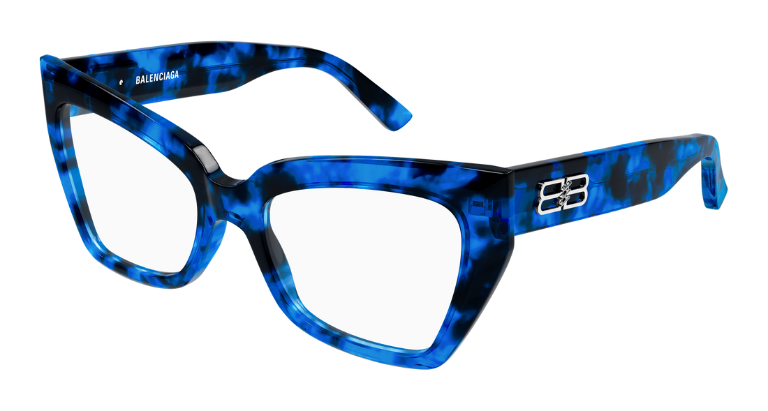 Gafas graduadas balenciaga bb0275o 006 azul butterfly femenino talla 53mm - Vista principal