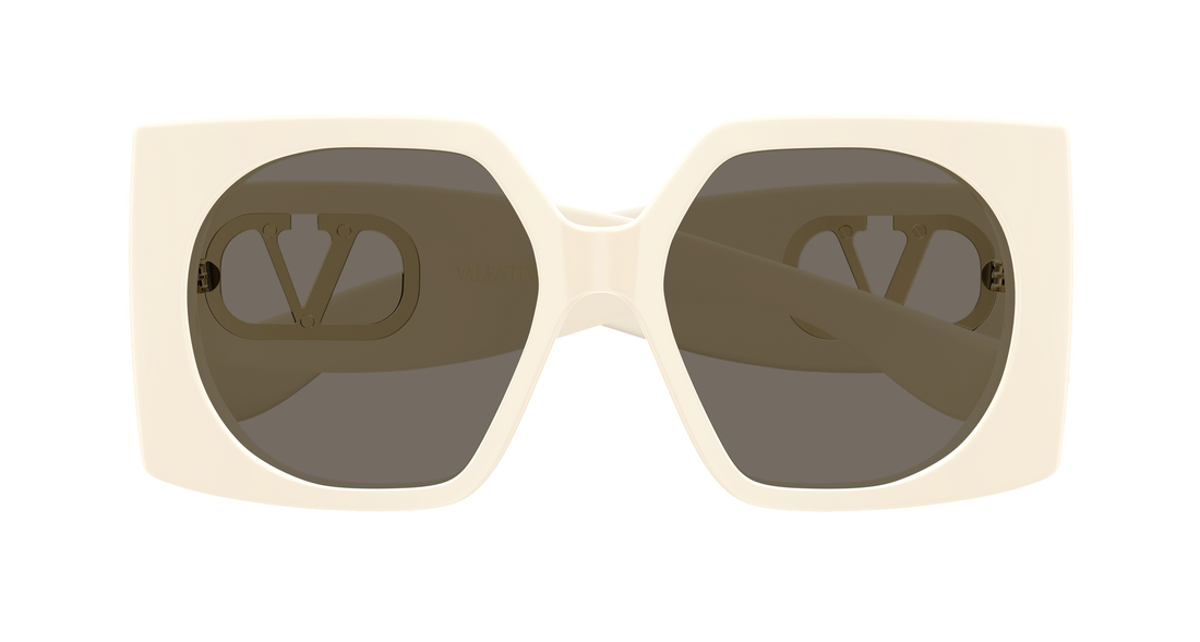 Sunčane naočale valentino vg0002s 004 beige rectangular / squared femenino veličina 55mm - Detaljni prikaz
