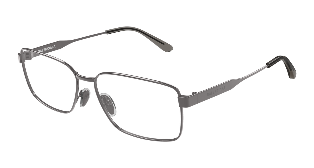 Lunettes de vue balenciaga bb0540o 002 plateado rectangular / squared masculino taille 60mm - Vue principale