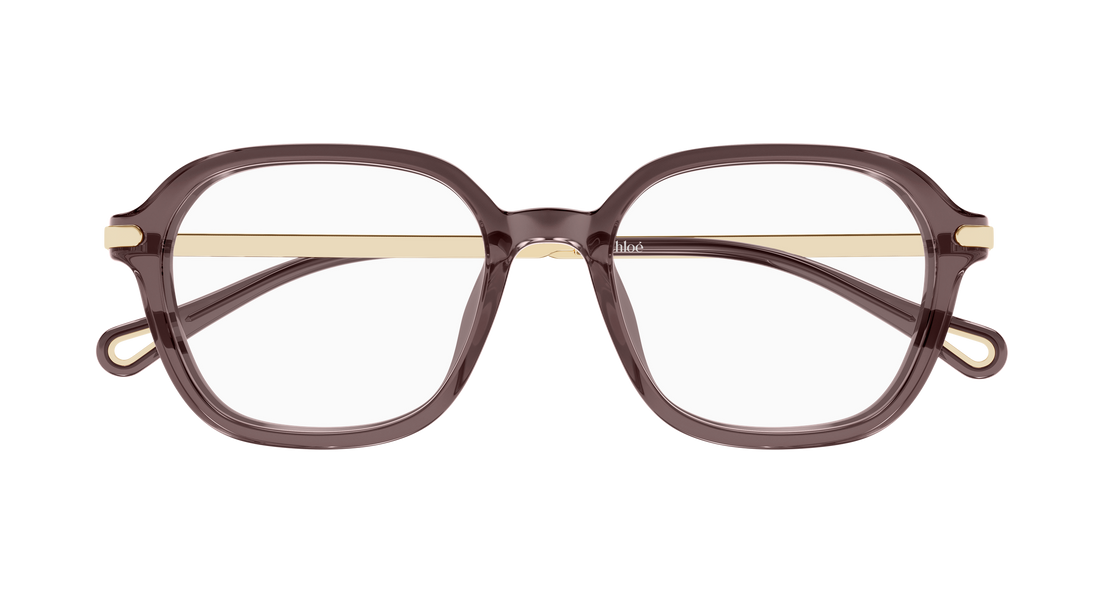 Lunettes de vue chloé ch0361oa 001 marron rectangular / squared femenino taille 52mm - Vue détaillée