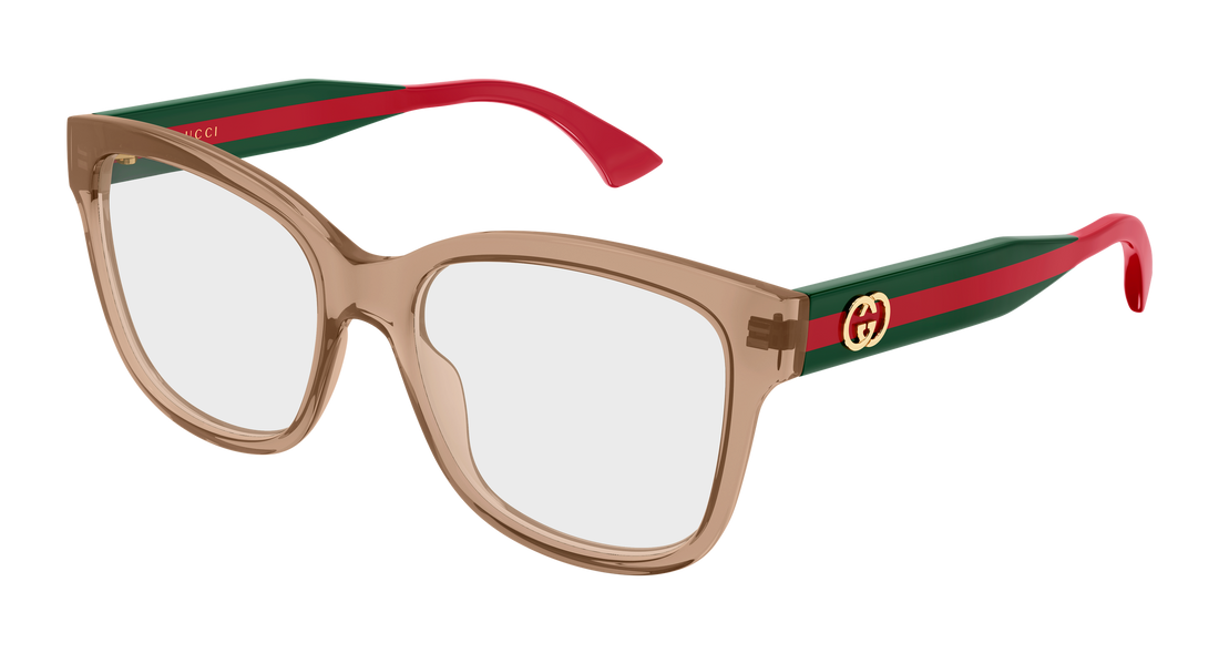 Brillen gucci gg0038onn 005 marron butterfly femenino größe 54mm - Hauptansicht