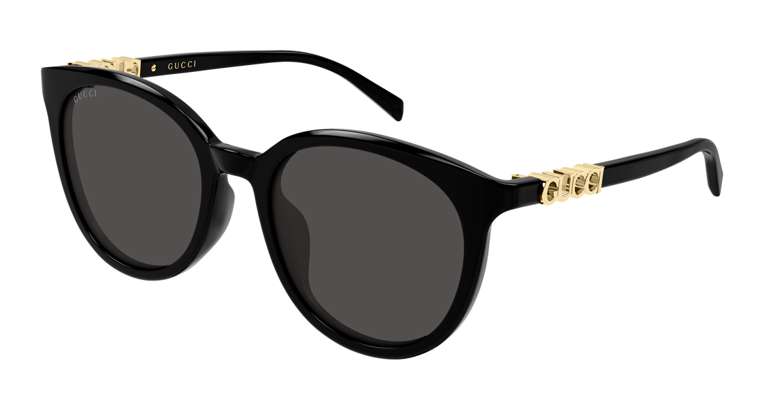 Solglasögon gucci gg2209sk 001 negro round/oval/panthos femenino storlek 55mm - Huvudvy